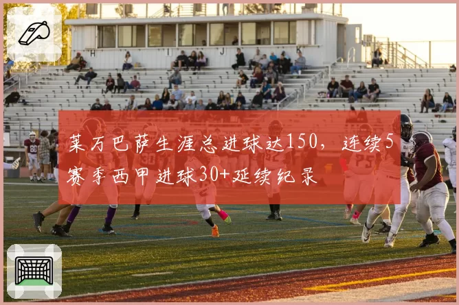 莱万巴萨生涯总进球达150，连续5赛季西甲进球30+延续纪录